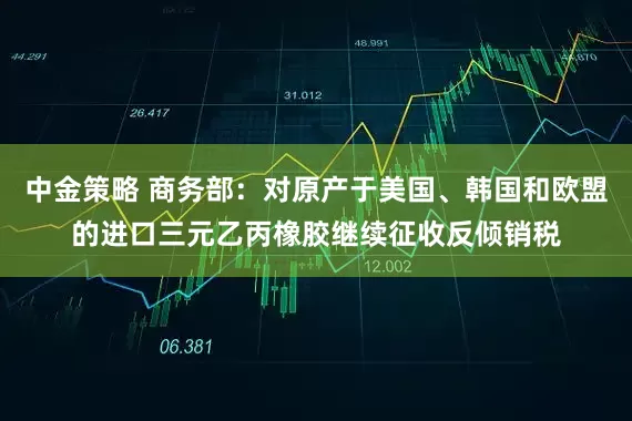 中金策略 商务部：对原产于美国、韩国和欧盟的进口三元乙丙橡胶继续征收反倾销税